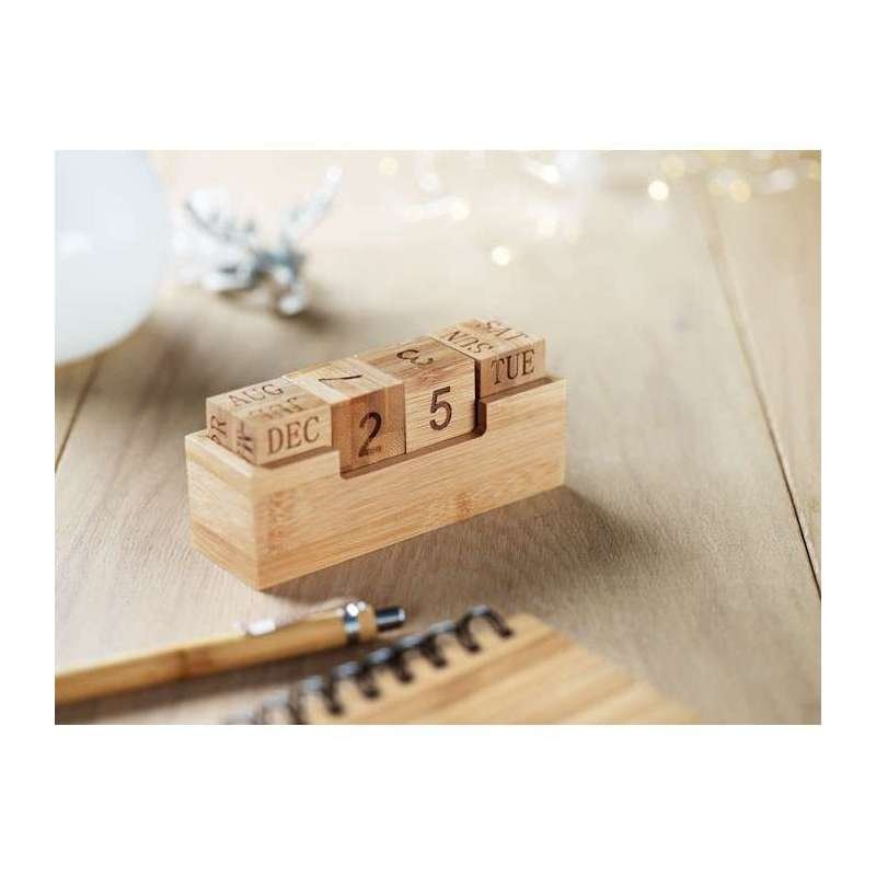 calendario perpetuo da scrivania in bambù calendario perpetuo da scrivania in bambù