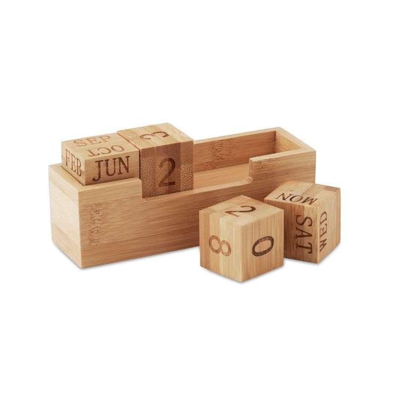 calendario perpetuo da scrivania in bambù calendario perpetuo da scrivania in bambù