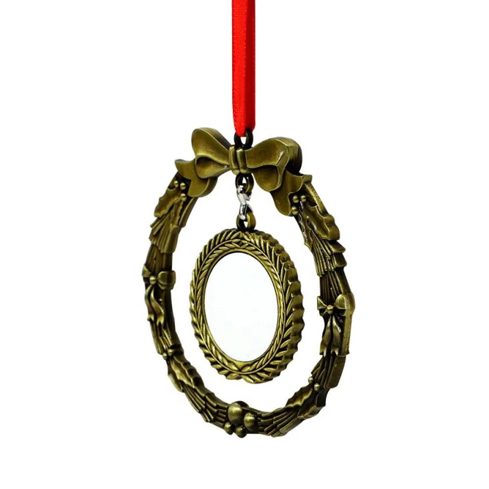 decorazioni natalizie vintage in metallo (2 lati) decorazioni natalizie vintage in metallo (2 lati)