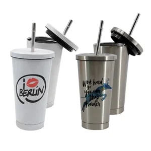 bicchiere con cannuccia starbucks in acciaio inossidabile da 450 ml